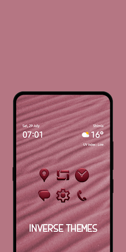 Android application Red Blend Icon Pack screenshort