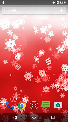Snowflake Live Wallpaper Screen 2