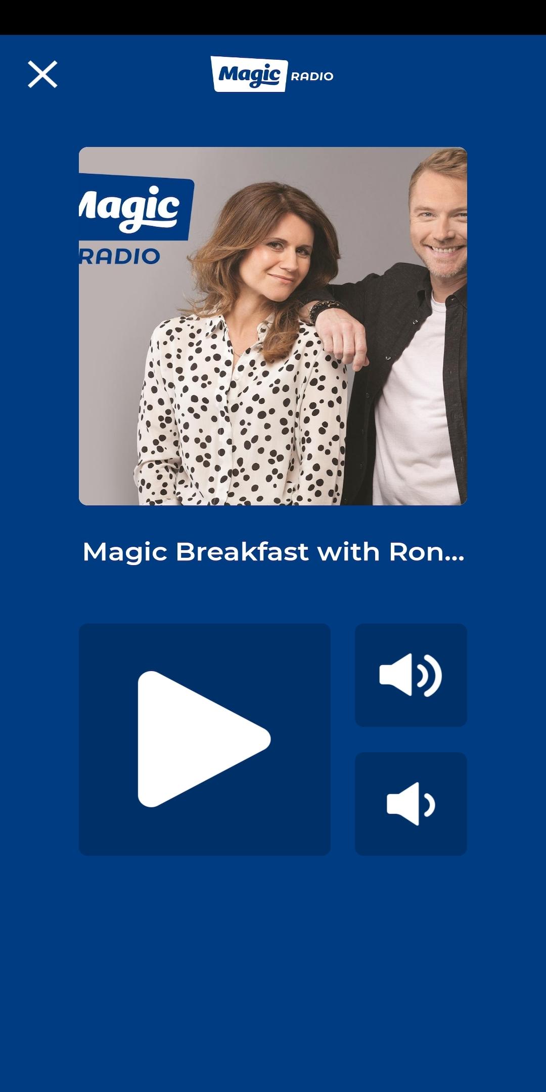 Android application Magic Radio screenshort