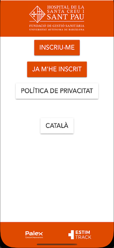 Android application Quiròfans Sant Pau screenshort