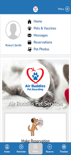 Android application Air Buddies Pet Services screenshort