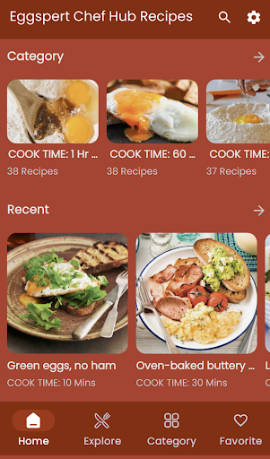 Android application Eggspert Chef Hub Recipes screenshort