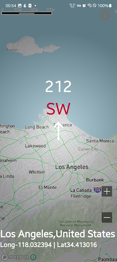 Android application Compass map screenshort