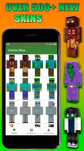 Android application Zombie Skins for Minecraft PE screenshort
