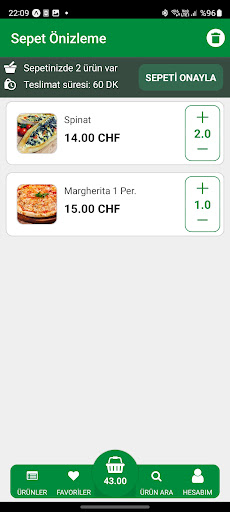 Presto Pizza Screen 3