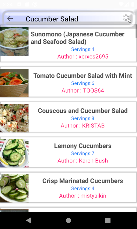 Salad Recipe: vegetable - 6.0 - (Android)