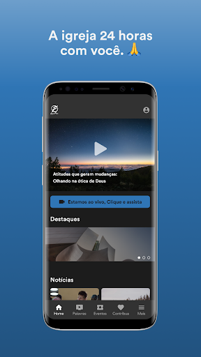 Android application Igreja Fluir screenshort