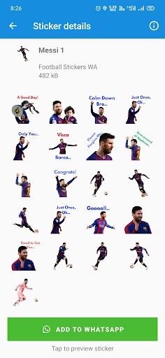 WASticker - Football Stickers Screenshot 4 - AppWisp.com