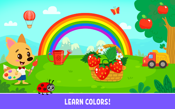 #1. Learn colors, shapes for kids (Android) By: GoKids!