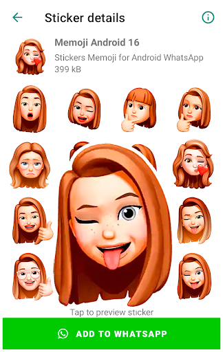 Stickers Memoji for Android Screen 3