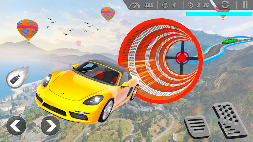 Mega Ramp Car Racing Stunt Impossible Sky Tracks