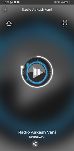 Android application US Radio Aakash Vani App Liste screenshort