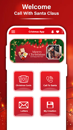 Android application Christmas Frames & Santa Call screenshort