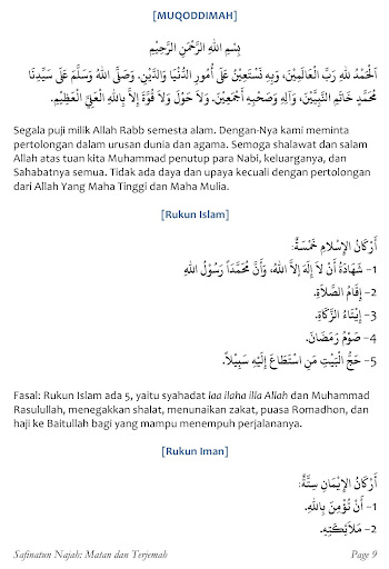 Safinatun Najah Matan Terjemah Screen 3
