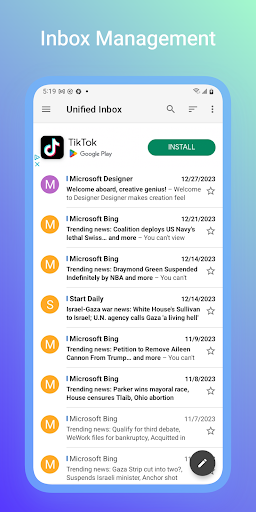 Connect to Hotmail & Outlook Screen 3