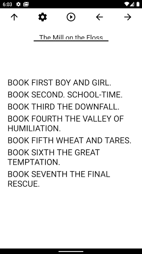 Android application Book, The Mill on the Floss screenshort