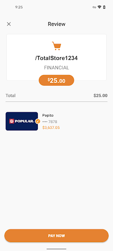 Screenshot of TotalEnergies E-Wallet