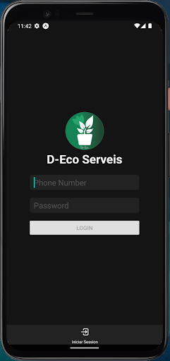 Android application D-Eco Serveis screenshort