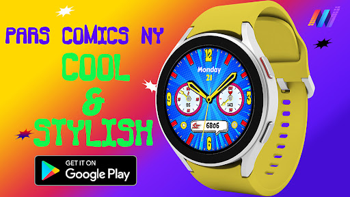 Android application Pars Comics NY Watch Face screenshort