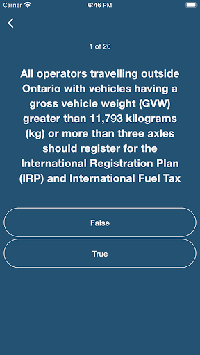 Android application Cvor Ontario Practice screenshort