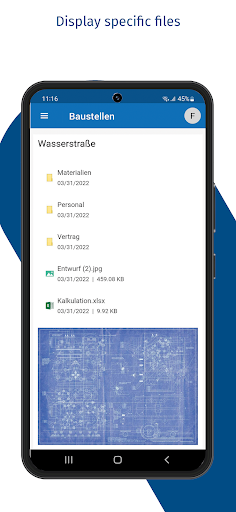 Android application windream Dynamic Workspace screenshort