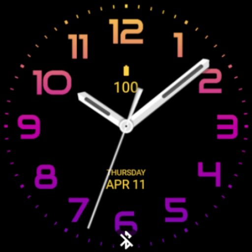 Sunset Analog Watch Face Logo