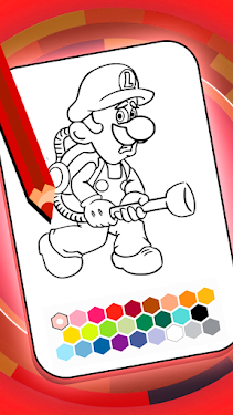 #1. Maria and Luigii coloring book (Android) By: 2GX