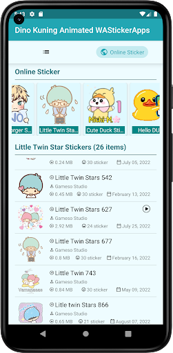 Dino Kuning Animated WASticker