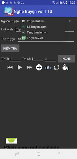 Nghe truyện với TTS Screen 2