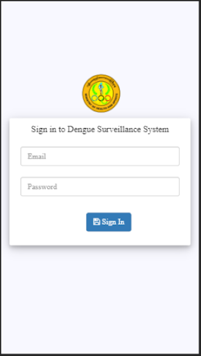 Android application Dengue Surveillance System screenshort
