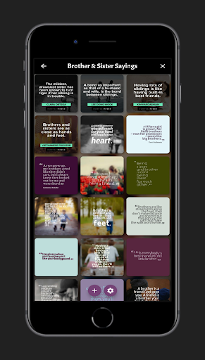 Android application Brother and sister quotes screenshort
