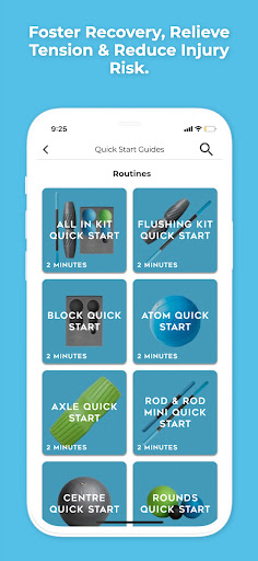 Screenshot of Rad Mobility & Recovery App