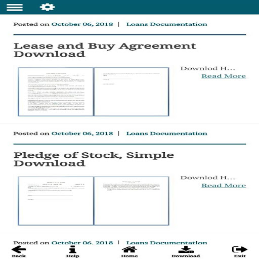 Loans classified Templates Screen 2