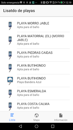 Android application InfoPlayas Fuerteventura screenshort