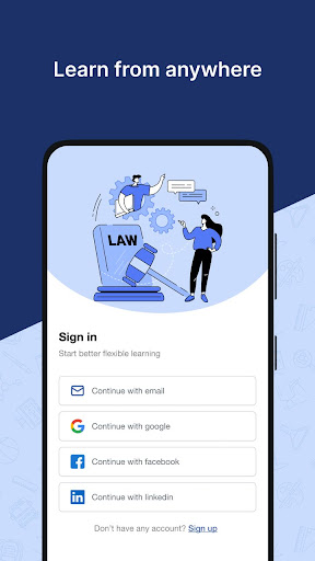 Android application Legalized Learning App screenshort