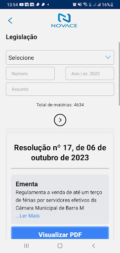 Novace Votação Screen 2