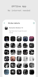 Captura de Pantalla 3 Romantic Stickers - SticMoji android