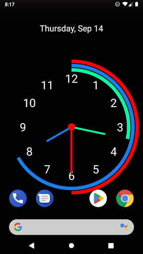 Android application Analog Clock screenshort