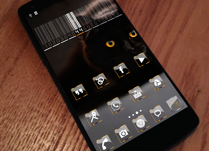 Golden Glass Nova Launcher the Captura de pantalla