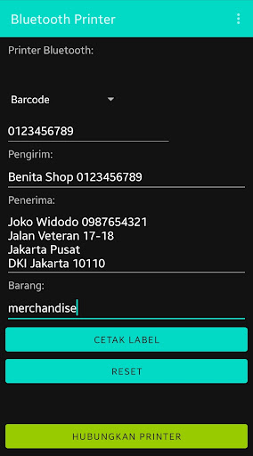 Android application E-commerce Bluetooth Printer screenshort