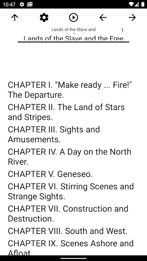 Android application Book, Lands of the Slave and t screenshort