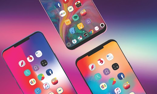 Theme android 10 Iphone Xr icon pack Concept ios Screenshot