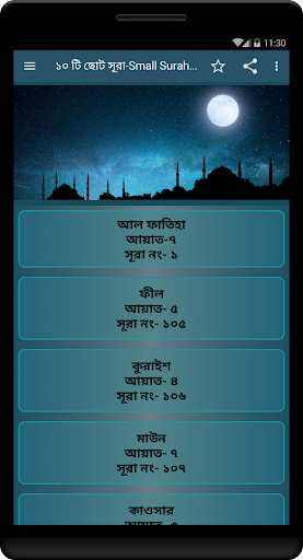 ১০ টি ছোট সূরা