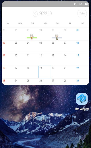 Android application MM Widgets screenshort