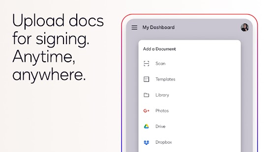 Docusign - Upload & Sign Docs Screenshot