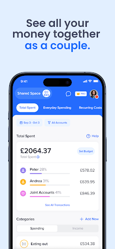 Lumio: Couples finances screenshot 1