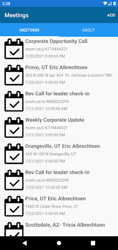 Android application ActivZ Fastpass screenshort