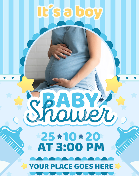 Baby shower invitation card - 2 - (Android)