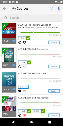 AOSSM eLearning Screen 3