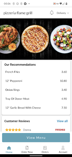 Pizzeria Flame Grill Screen 2